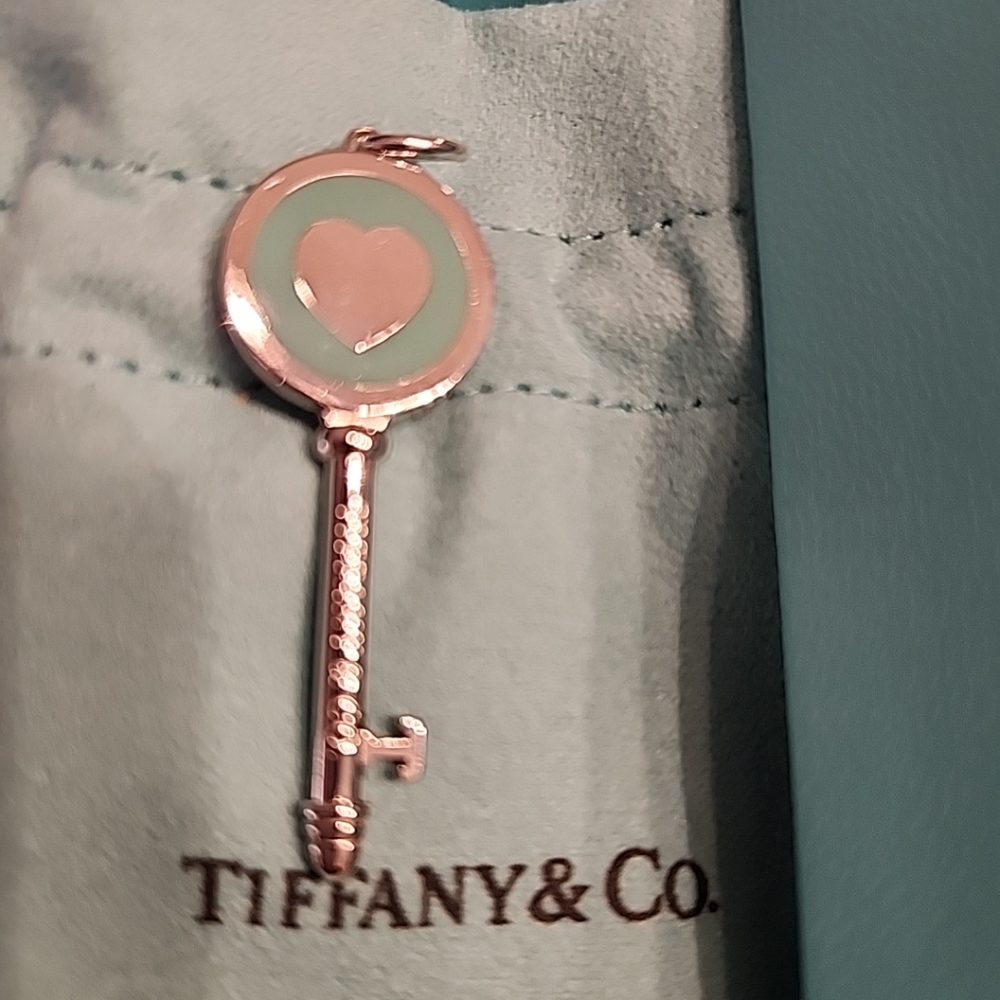 Tiffany and Co. Tiffany Blue Heart Key Charm